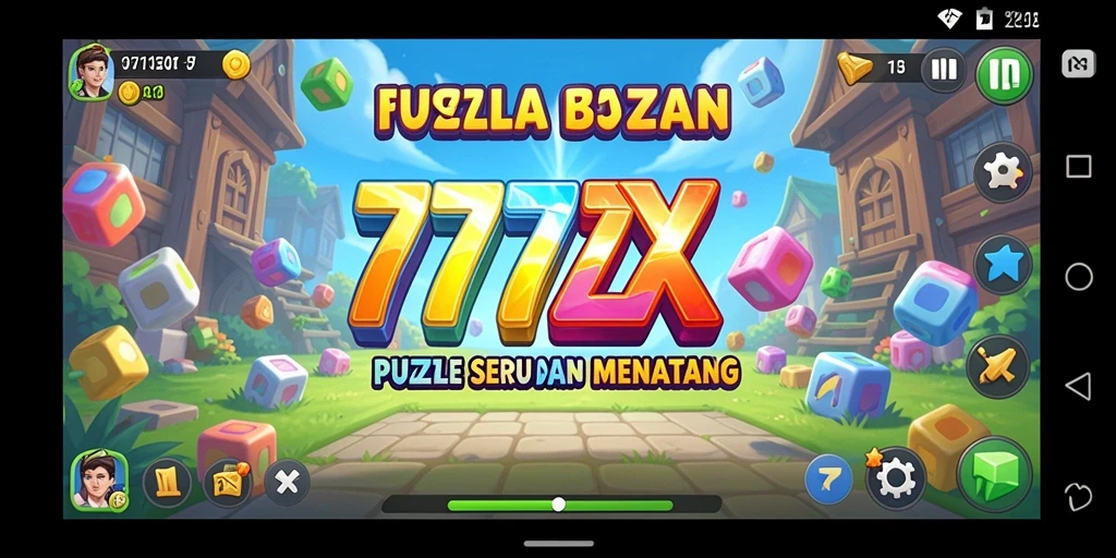 Screenshot gameplay 777ZX yang menunjukkan berbagai teka-teki menarik.