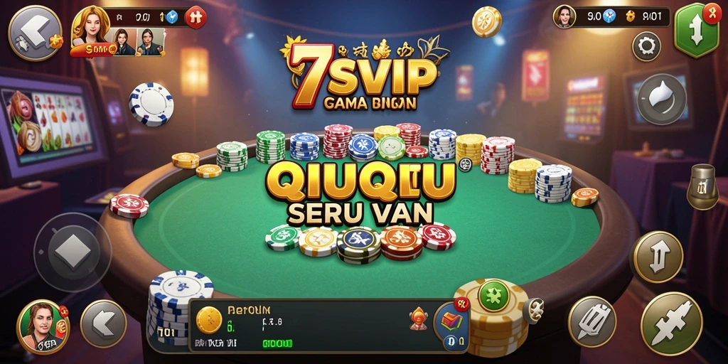 Screenshot gameplay 7SVIP menunjukkan keseruan bermain QiuQiu.