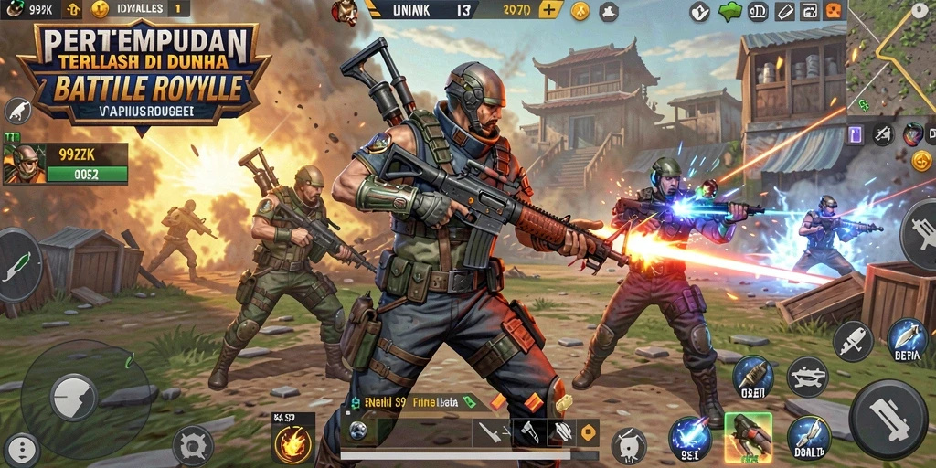 Tangkapan layar gameplay 99ZK yang memukau dan penuh aksi.