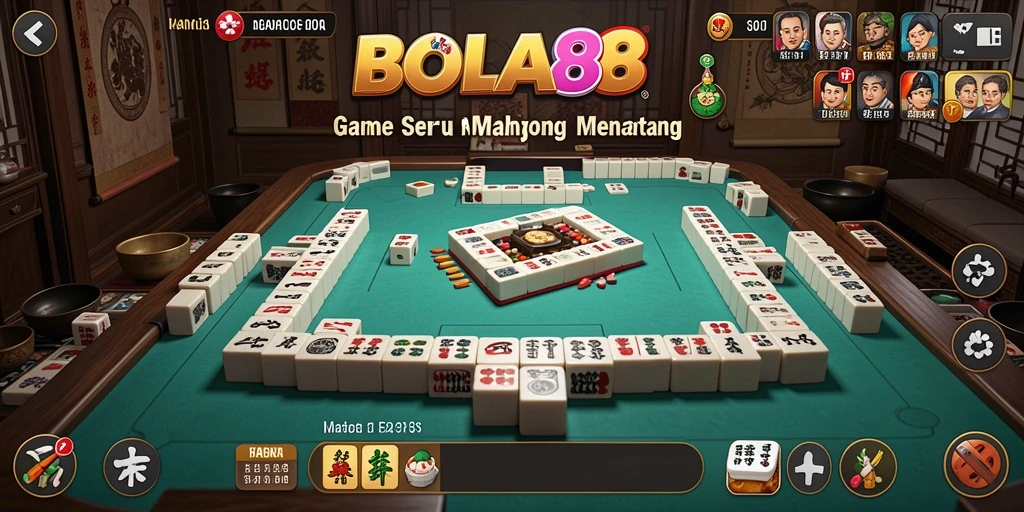 Tampilan menarik dari gameplay Mahjong di BOLA88.