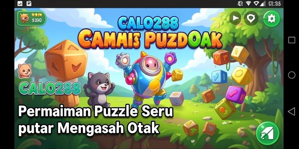 Tangkapan layar CALO288 menampilkan gameplay Puzzle yang menantang.