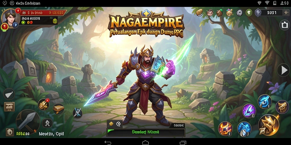 Tampilan gameplay seru dan mendebarkan dalam NAGAEMPIRE yang penuh aksi.