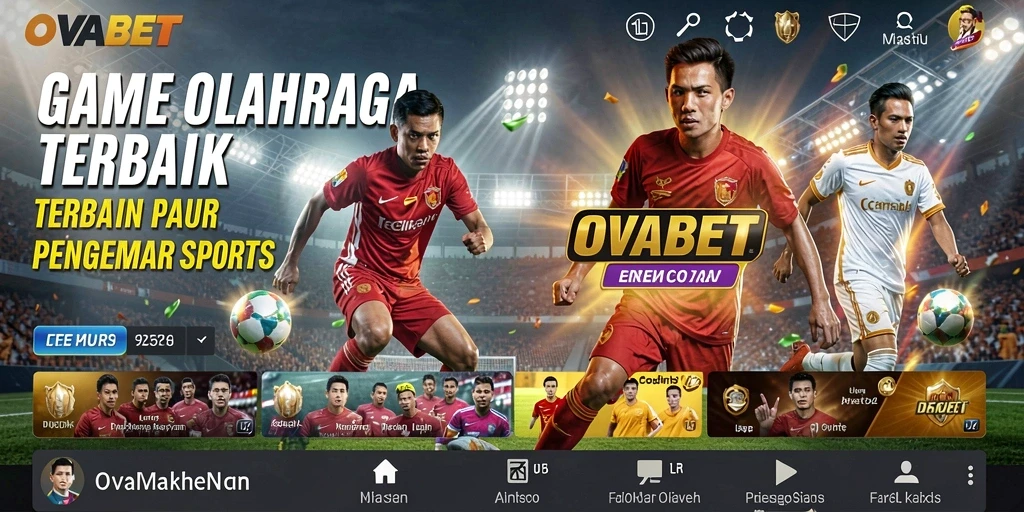 Tampilan gameplay OVABET yang menarik dan penuh aksi olahraga.