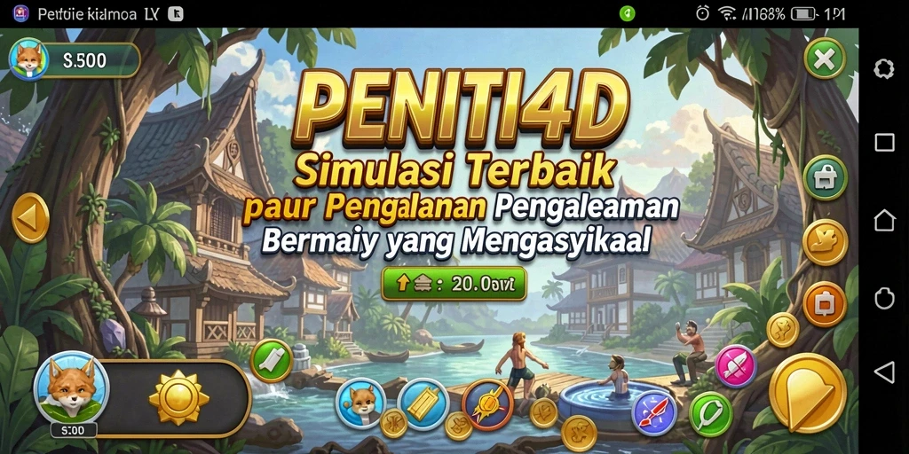 Tampilan gameplay PENITI4D yang memukau dan penuh warna.