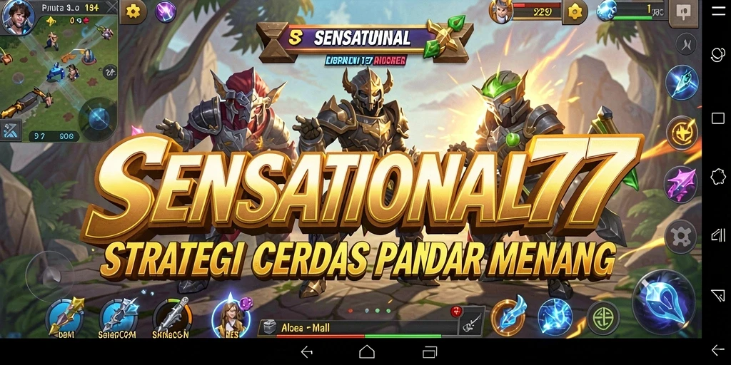 Screenshot gameplay SENSATIONAL77 yang menampilkan aksi strategi yang mendebarkan.
