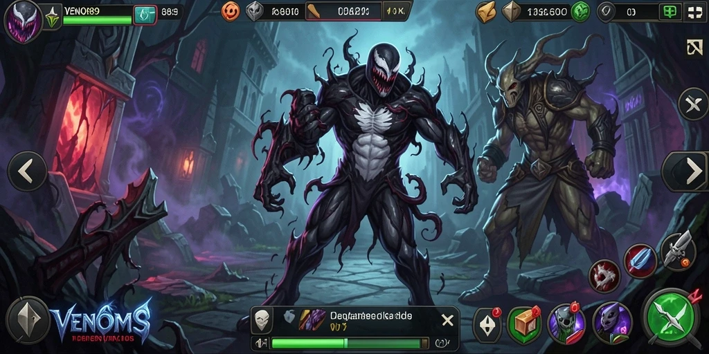 Tangkapan layar gameplay <strong>VENOM889</strong> yang menunjukkan aksi yang mengasyikkan.